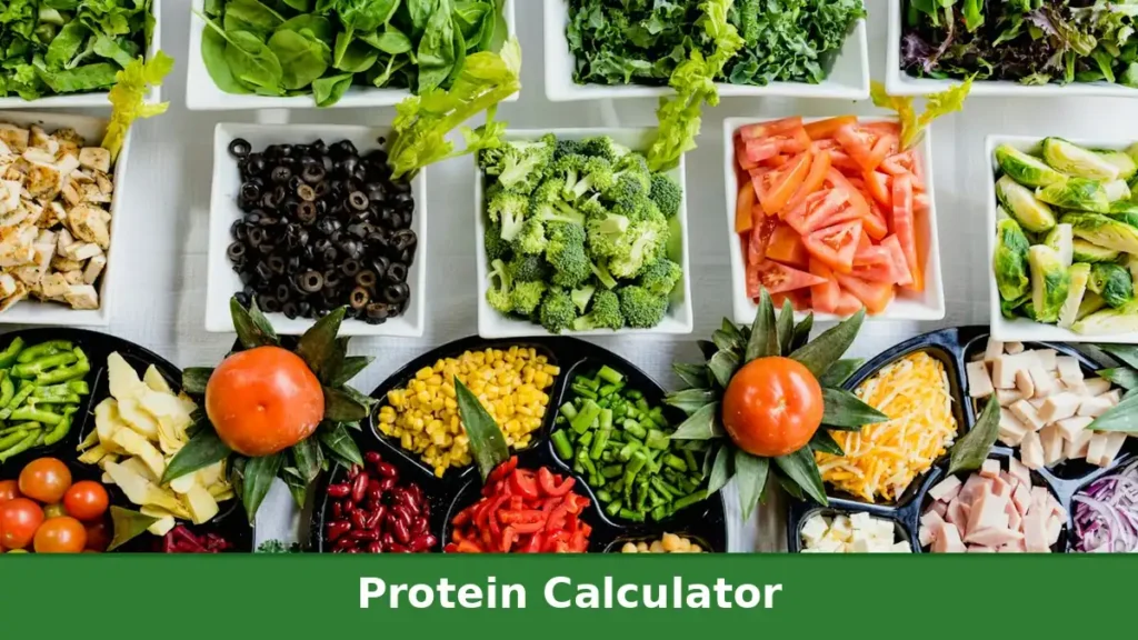 Protein rich salad bar with chicken and vegetables